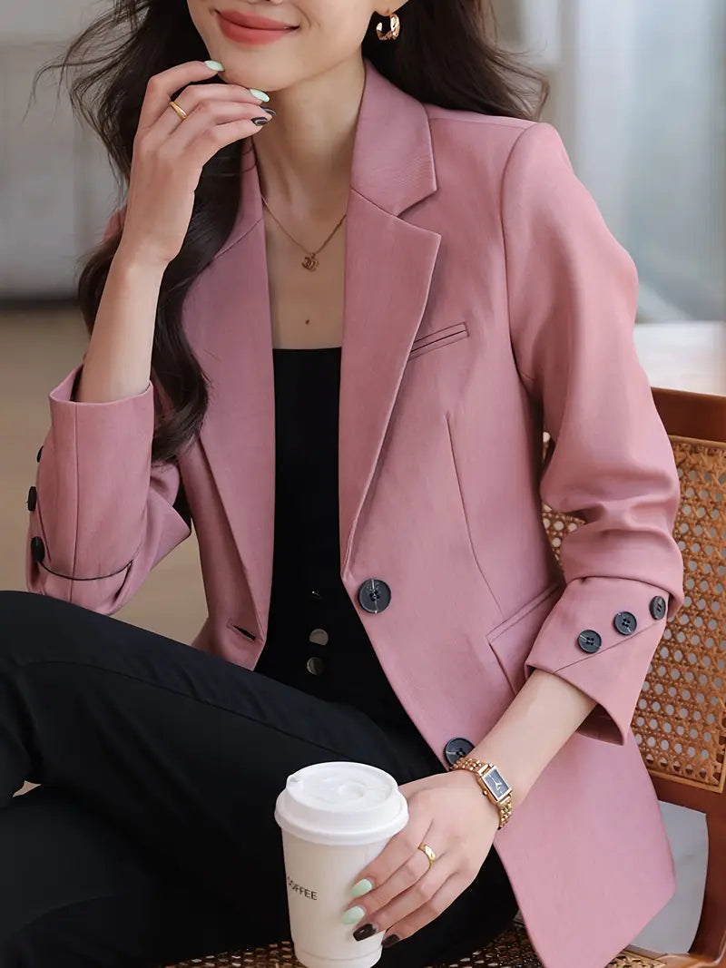 Langärmeliger Blazer in schmaler Passform Elegant, Vielseitig, Maschinenwaschbar