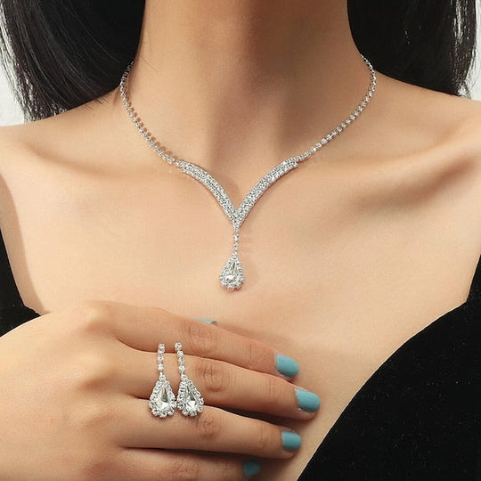 Damen Elegante Hochzeitsgast Schmuck Set | Stilvoll