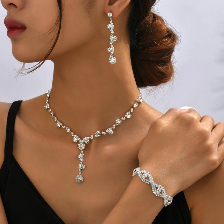 Damen Elegante Hochzeit Gast Schmuck Set | 3 Stück & 2 Stück