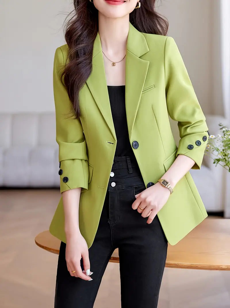Langärmeliger Blazer in schmaler Passform Elegant, Vielseitig, Maschinenwaschbar