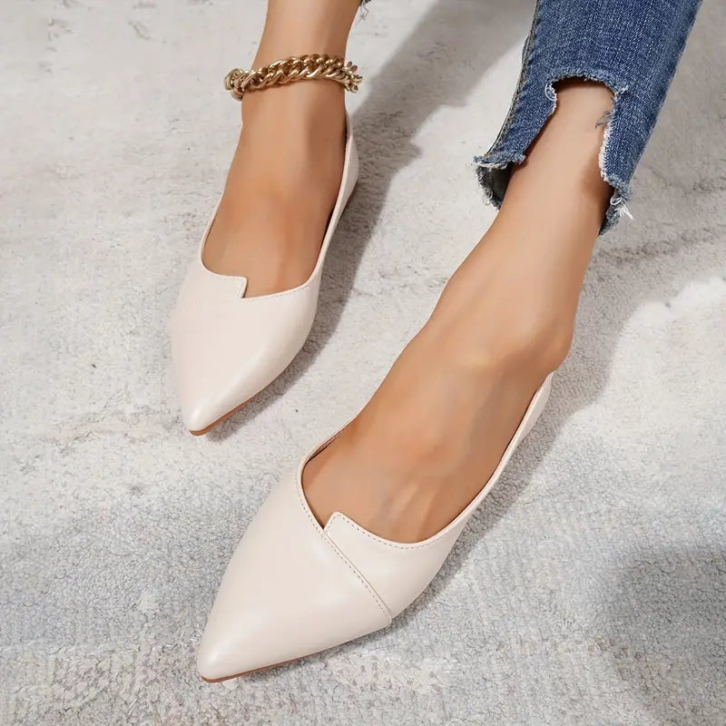Professionelle spitze Schuhe aus Kunstleder