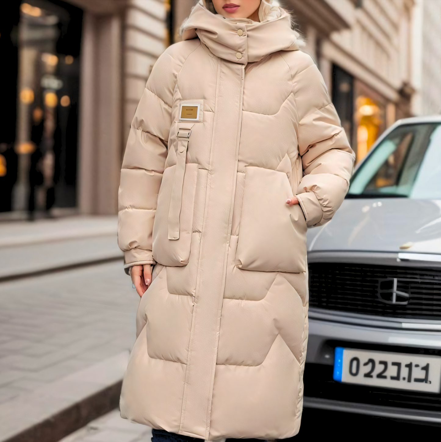 Jenie - Elegante Lange Wasserdichte Pufferjacke