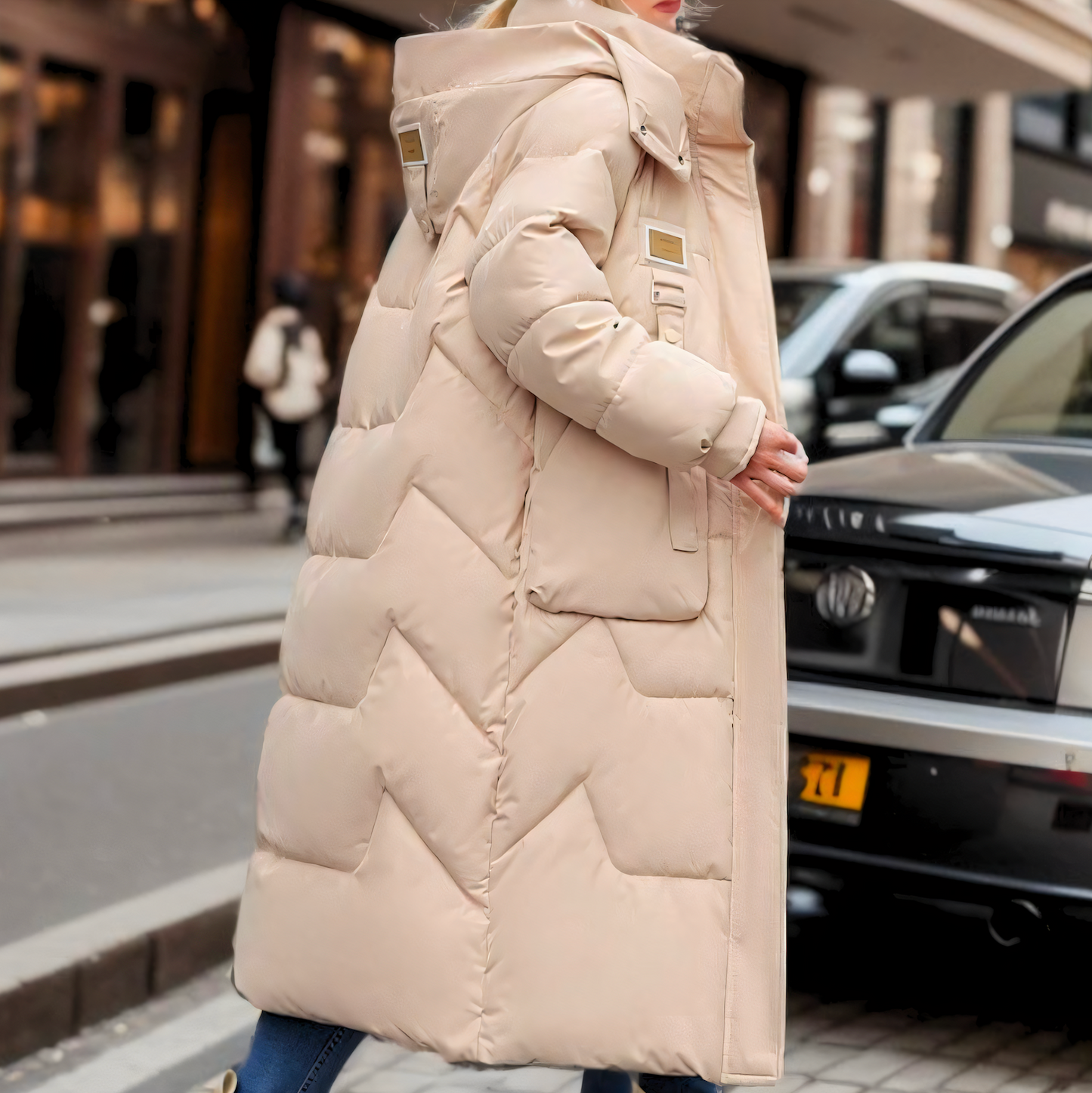 Jenie - Elegante Lange Wasserdichte Pufferjacke