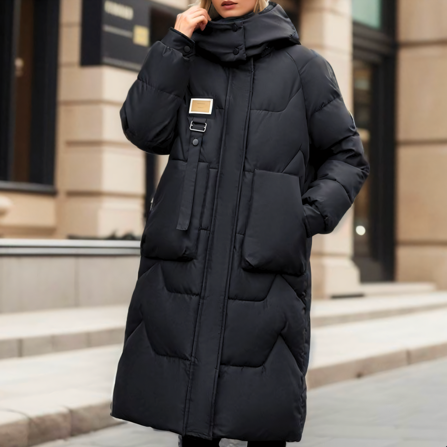 Jenie - Elegante Lange Wasserdichte Pufferjacke