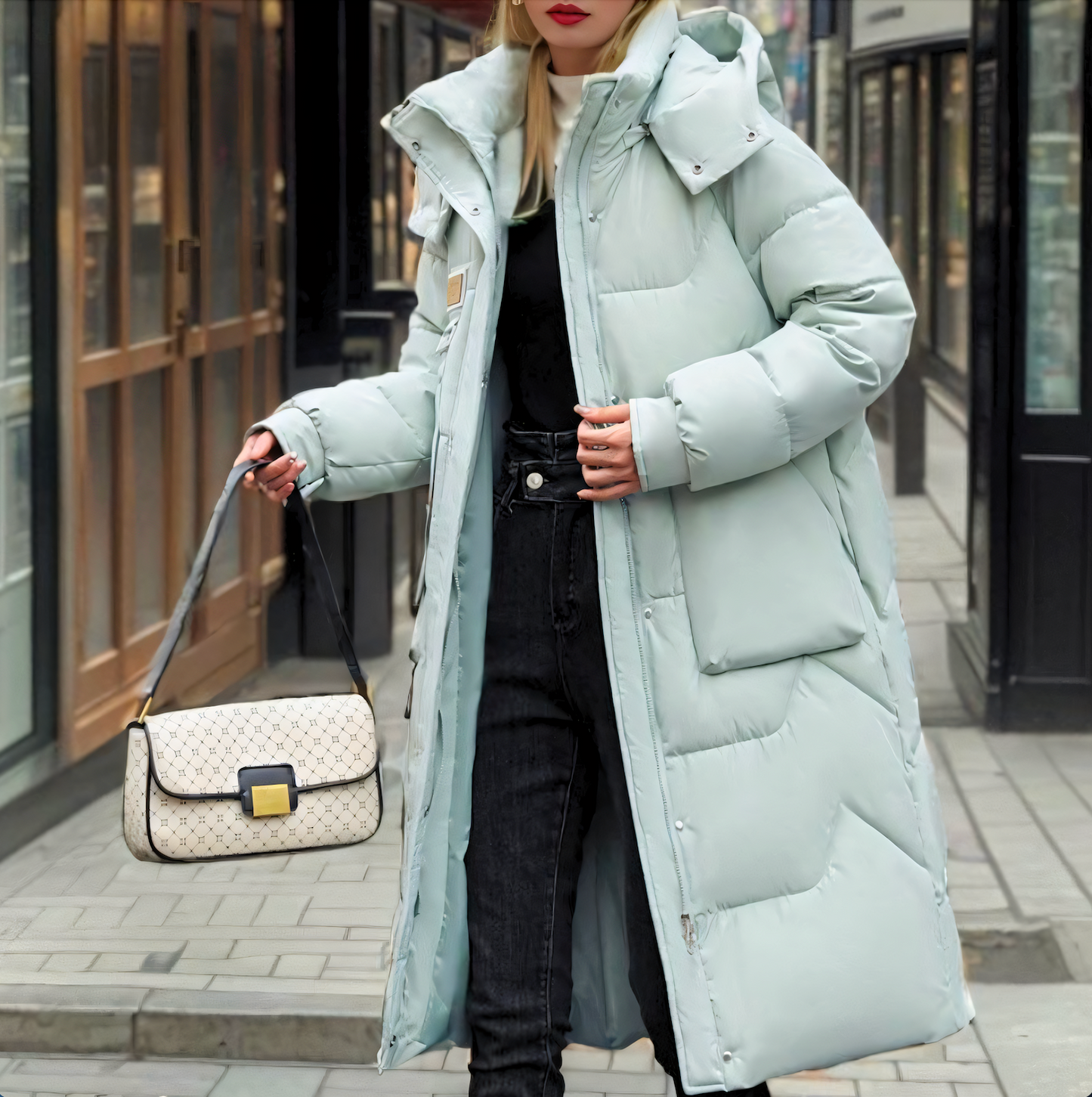 Jenie - Elegante Lange Wasserdichte Pufferjacke