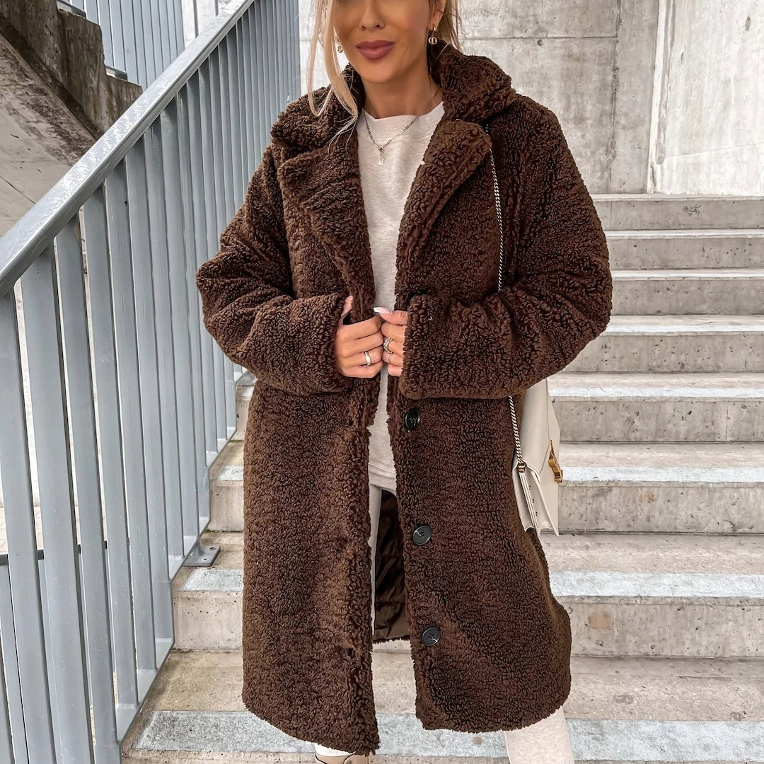 Nicole - Damen-Teddy-Mantel