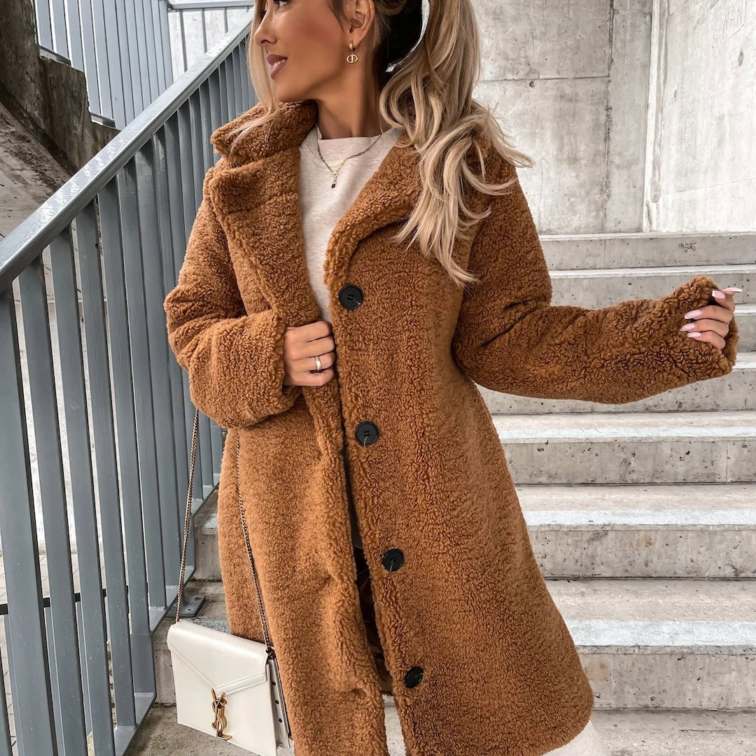 Nicole - Damen-Teddy-Mantel