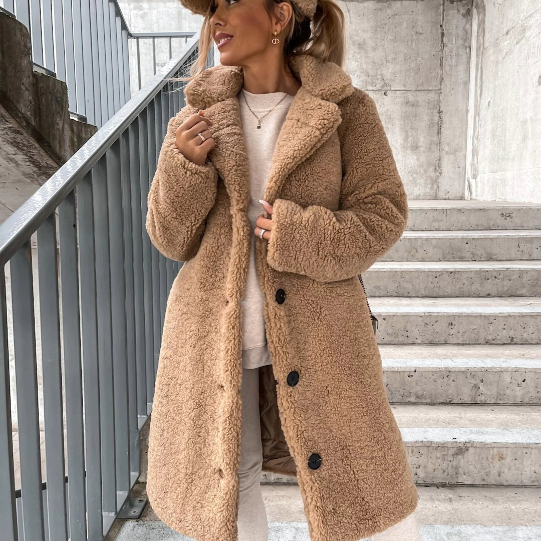 Nicole - Damen-Teddy-Mantel