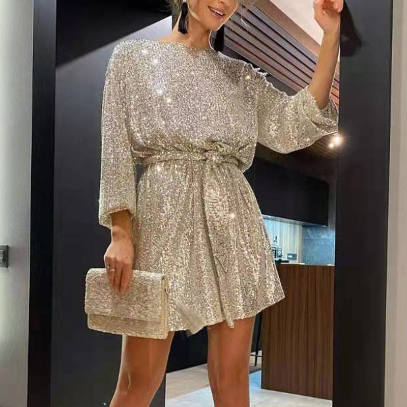 Glitzer Partykleid