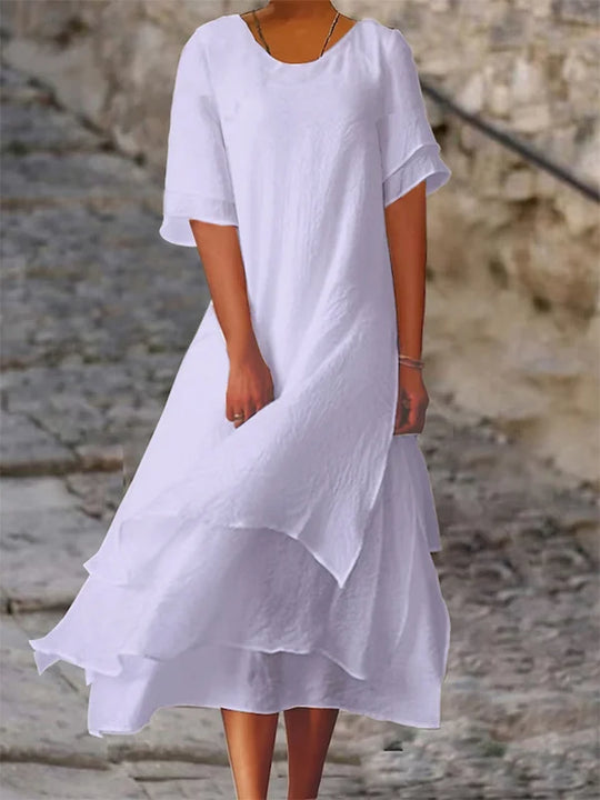Damen-Sommerkleid im Lagenlook | Midi