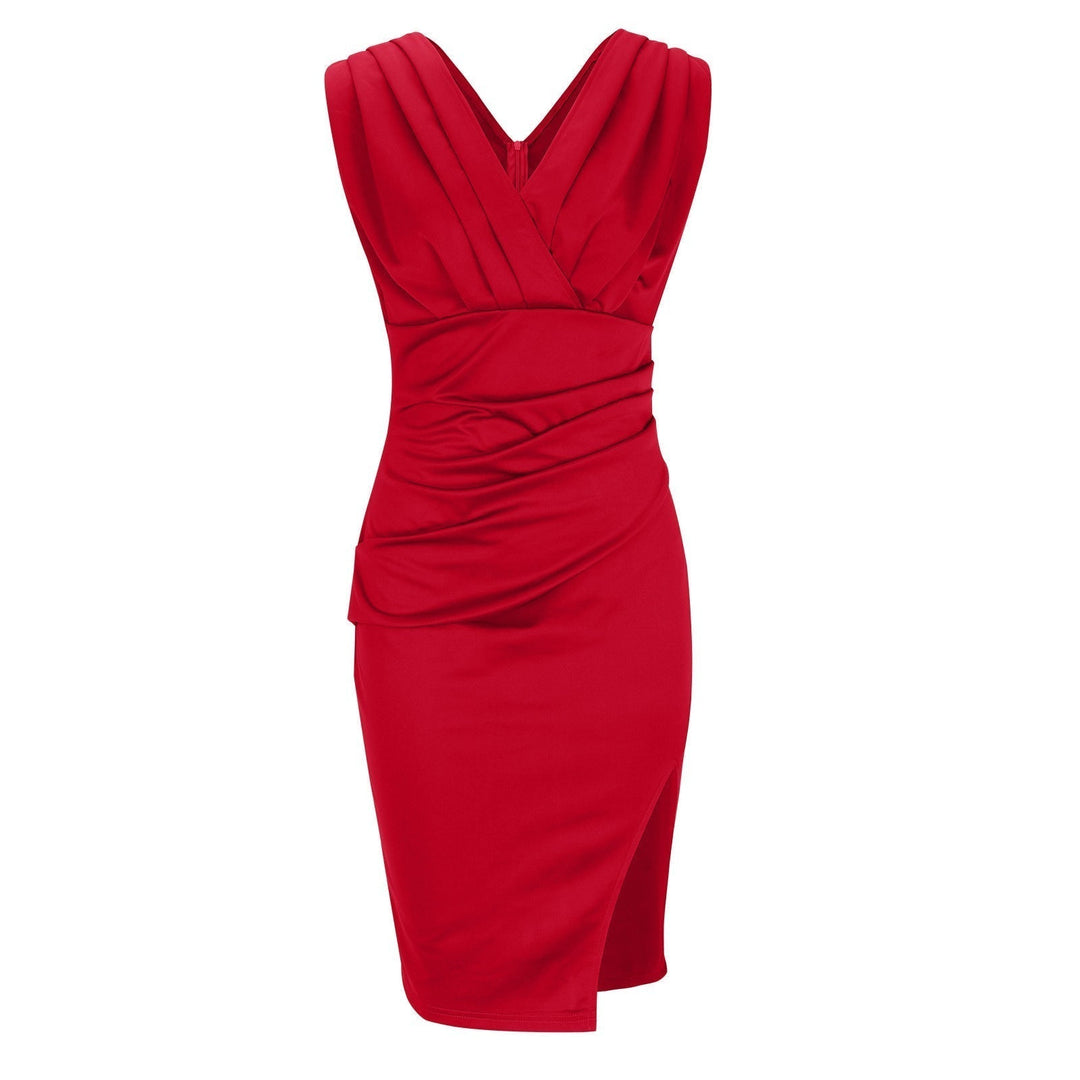 Lässiges Ballkleid Mit V Ausschnitt Für Damen | Mini