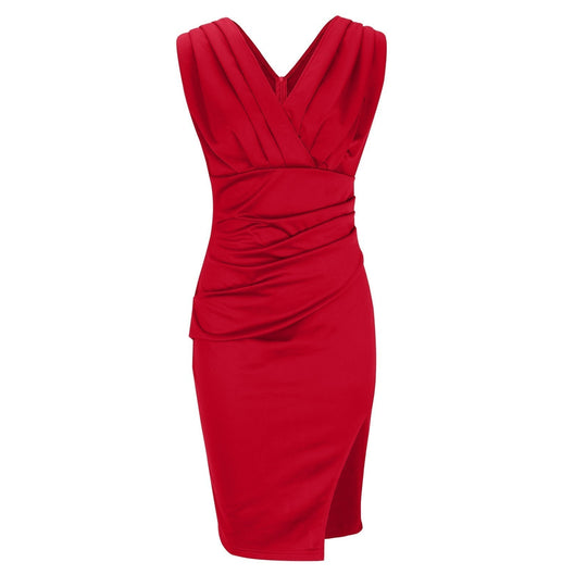Lässiges Ballkleid Mit V Ausschnitt Für Damen | Mini
