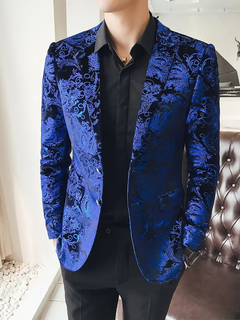 Formeller Stilvoller Blazer Für Herren | Gemustert