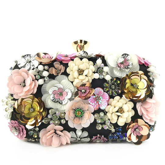 Clutch mit Blumenmuster für Damen | Klein