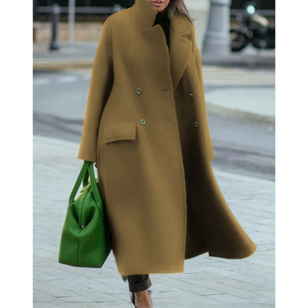 Klassischer Winter-Trenchcoat für Damen | Warm