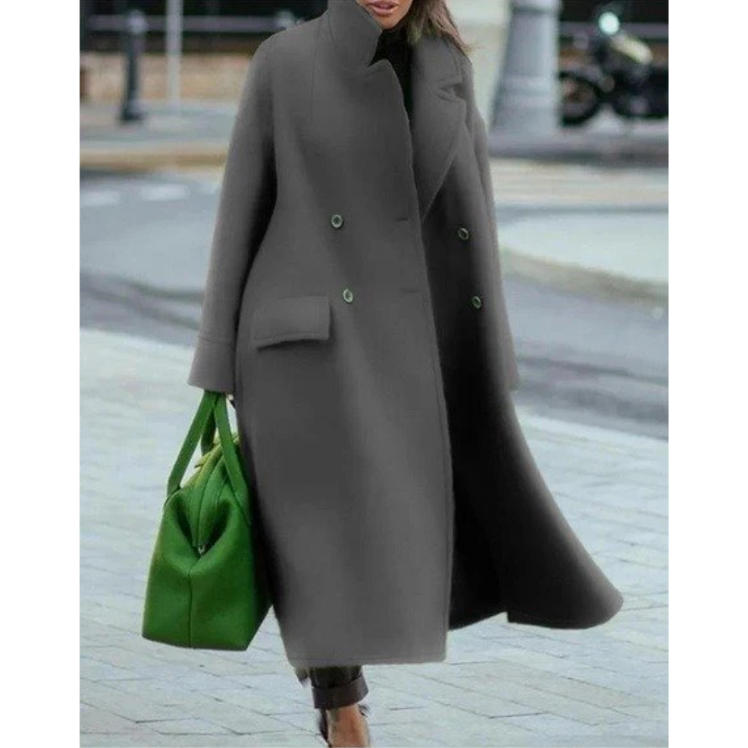 Klassischer Winter-Trenchcoat für Damen | Warm