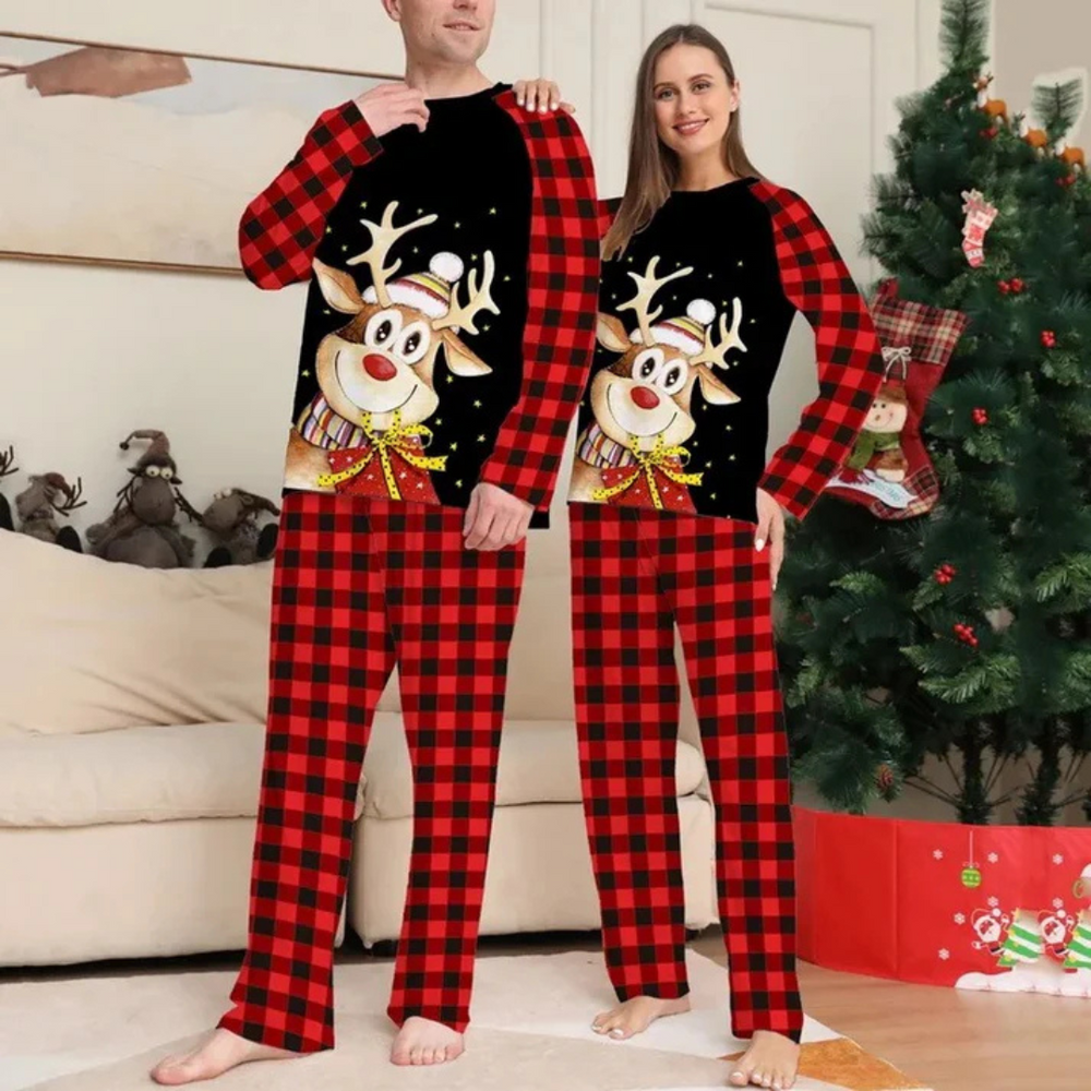 Familien-Weihnachtspyjama-Set | Festlich