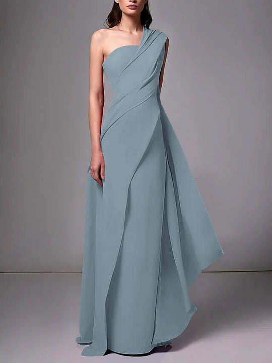 Damen Ein Schulter Ballkleid | Maxi