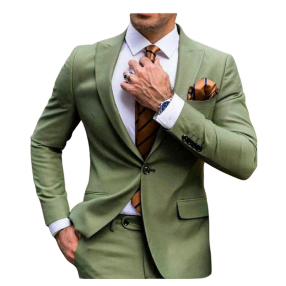 Herren Stilvoll Formale 2 Stück Hochzeit Gast Anzug Set | Bequem