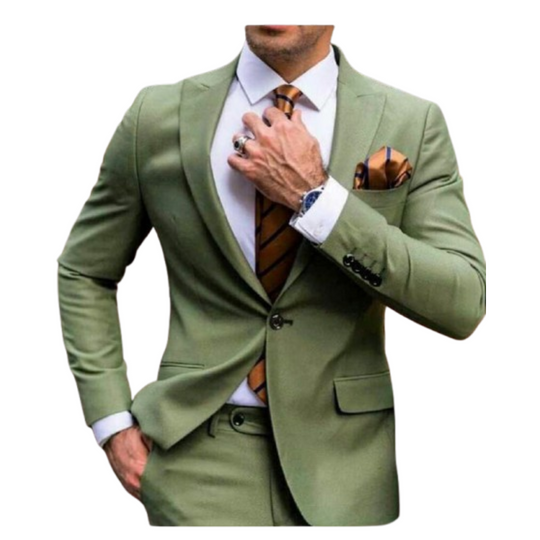 Herren Stilvoll Formale 2 Stück Hochzeit Gast Anzug Set | Bequem