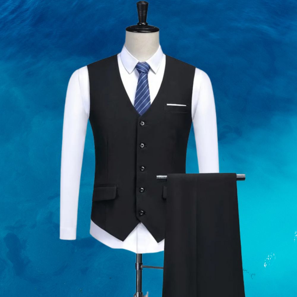 Herren Formelle Weste 2 Stück Hochzeit Gast Anzug Set | Klassisch