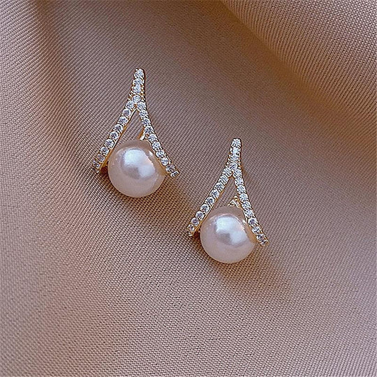Damen Hochzeit Gast Stilvoll Perlenohrringe | Elegante