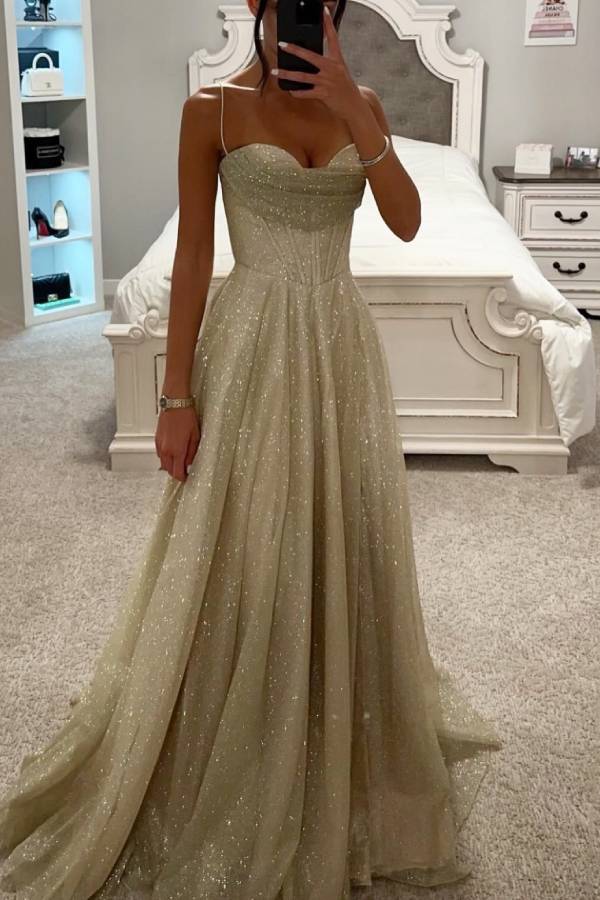 Elegantes Glitzer-Ballkleid für Damen | Maxi