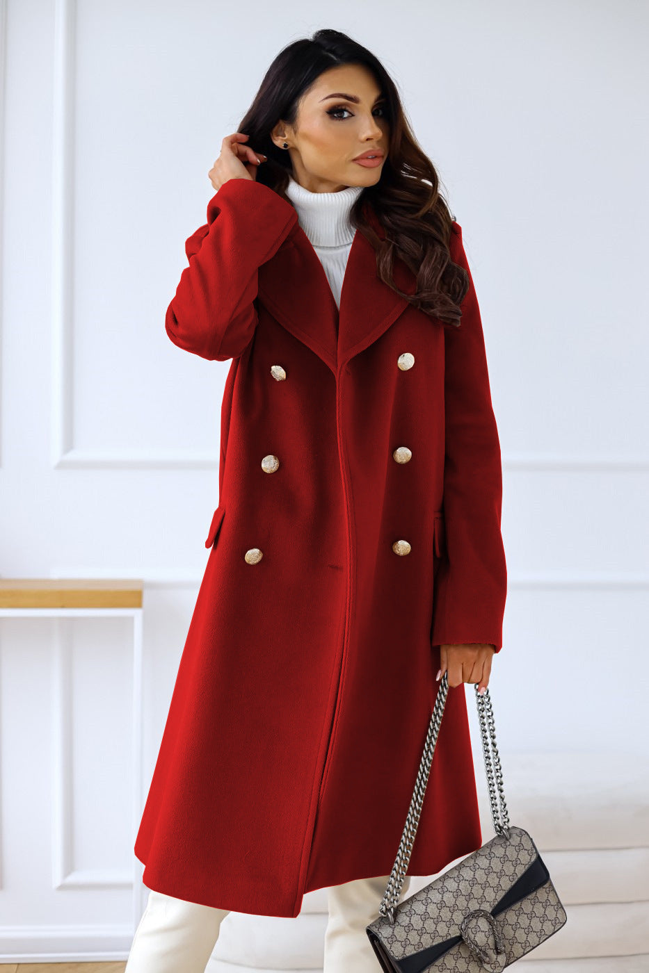 Locker Geschnittener Trenchcoat Für Damen | Winter