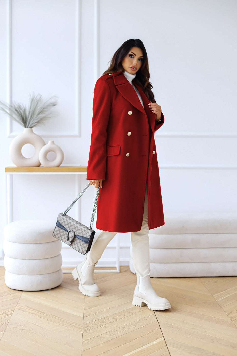 Locker Geschnittener Trenchcoat Für Damen | Winter