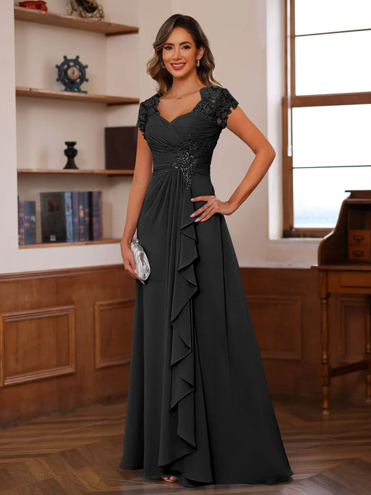 Schwarz Hochzeitsgastkleid Für Damen | Maxi