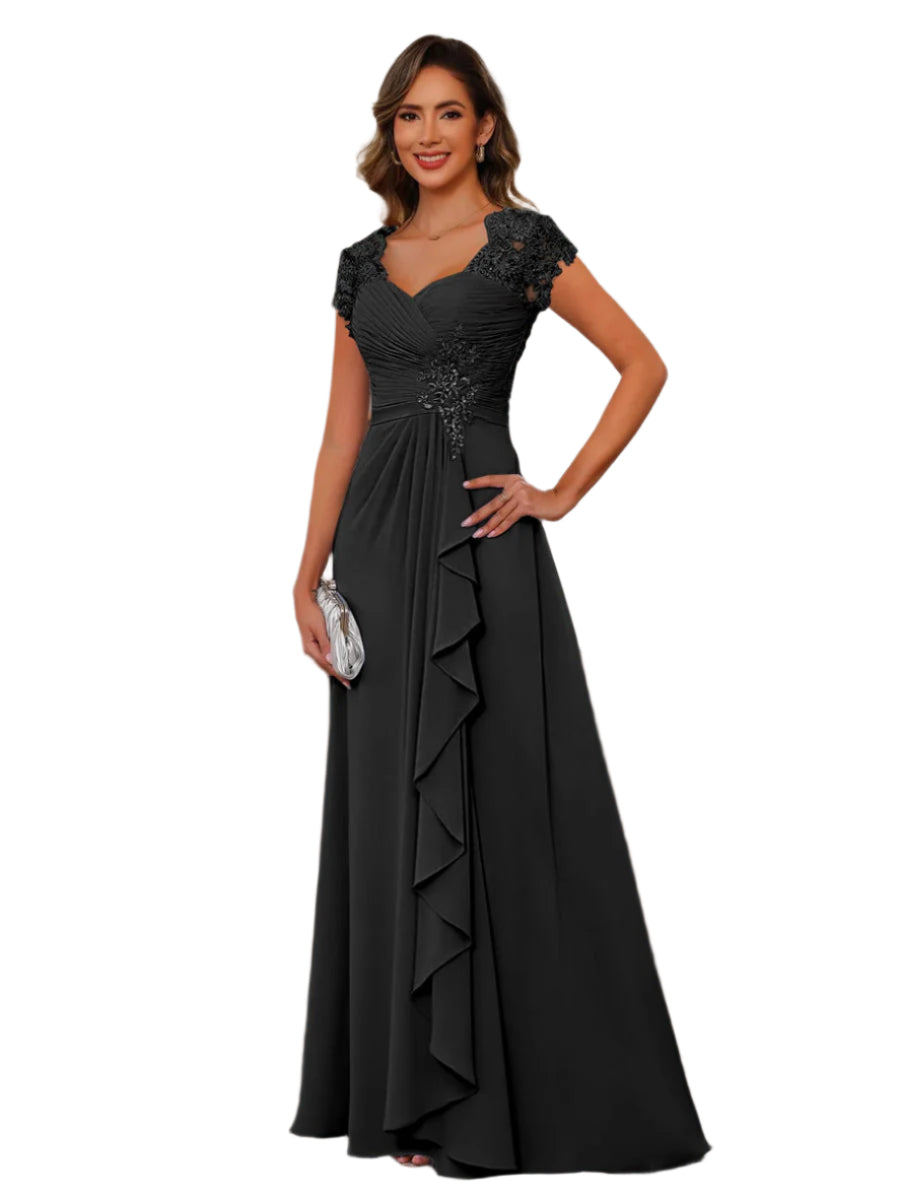 Schwarz Hochzeitsgastkleid Für Damen | Maxi