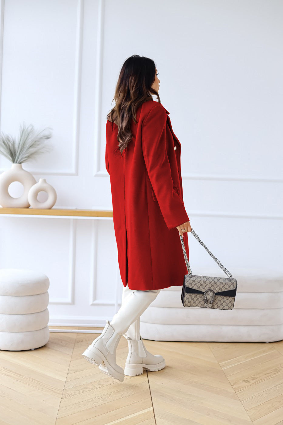 Locker Geschnittener Trenchcoat Für Damen | Winter