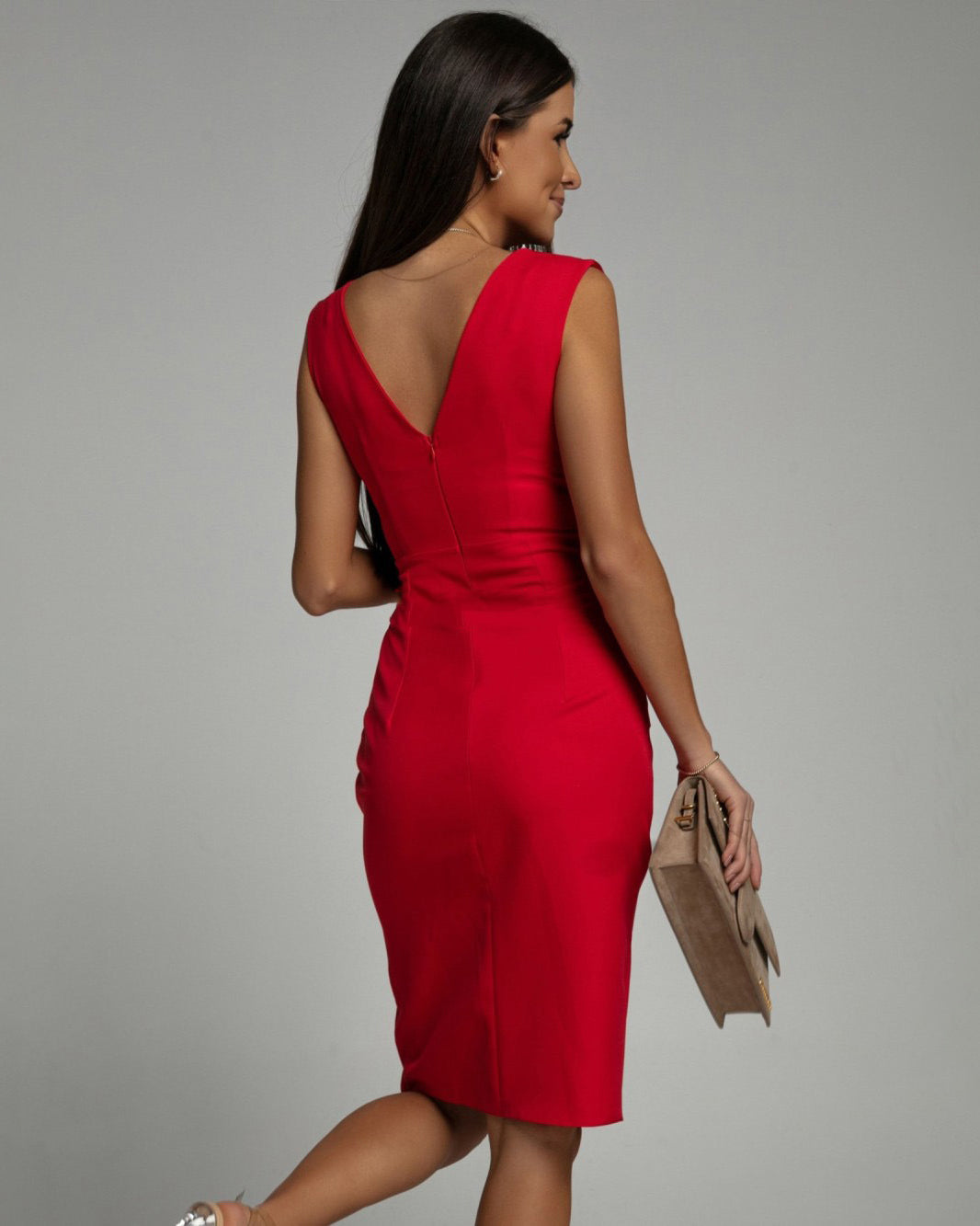 Lässiges Ballkleid Mit V Ausschnitt Für Damen | Mini