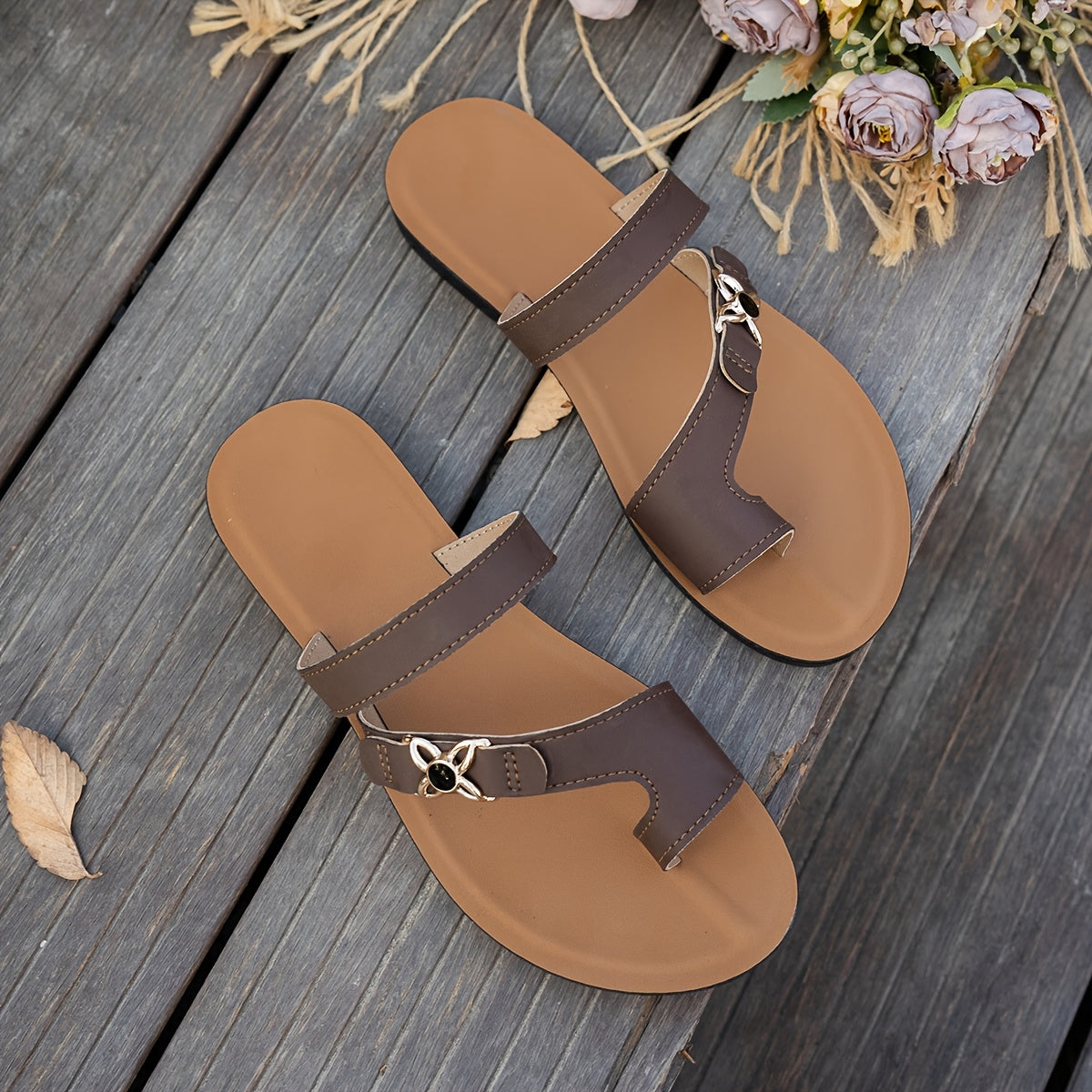 Damen Sommer Slipper – Rutschfeste PU Sandalen für Indoor & Outdoor
