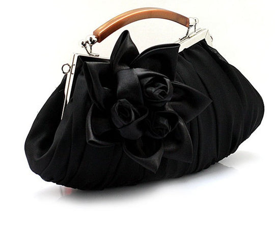 Damen Clutch mit Blumenverzierung | Stilvoll