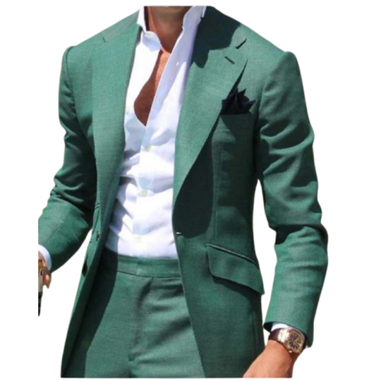 Herren Elegantes & Stilvolles 2-teiliges Hochzeitsgast-Anzug-Set | Klassisch