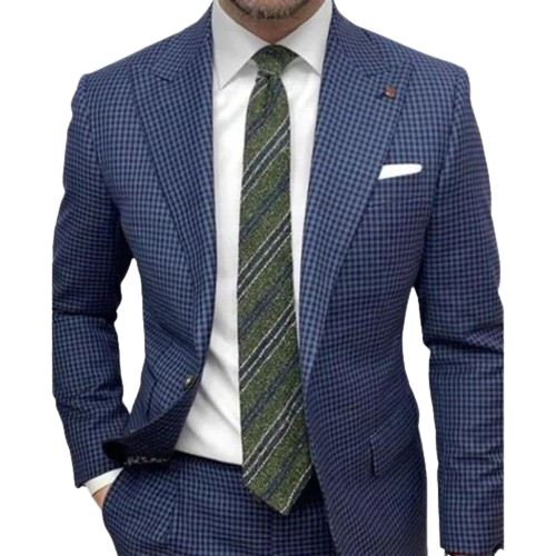 Herren Gestreiftes Revers Hochzeitsgast Blazer | Klassisch