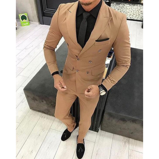 Herren Doppellagig 2 Stück Hochzeit Gast Anzug Set | Komfortabel