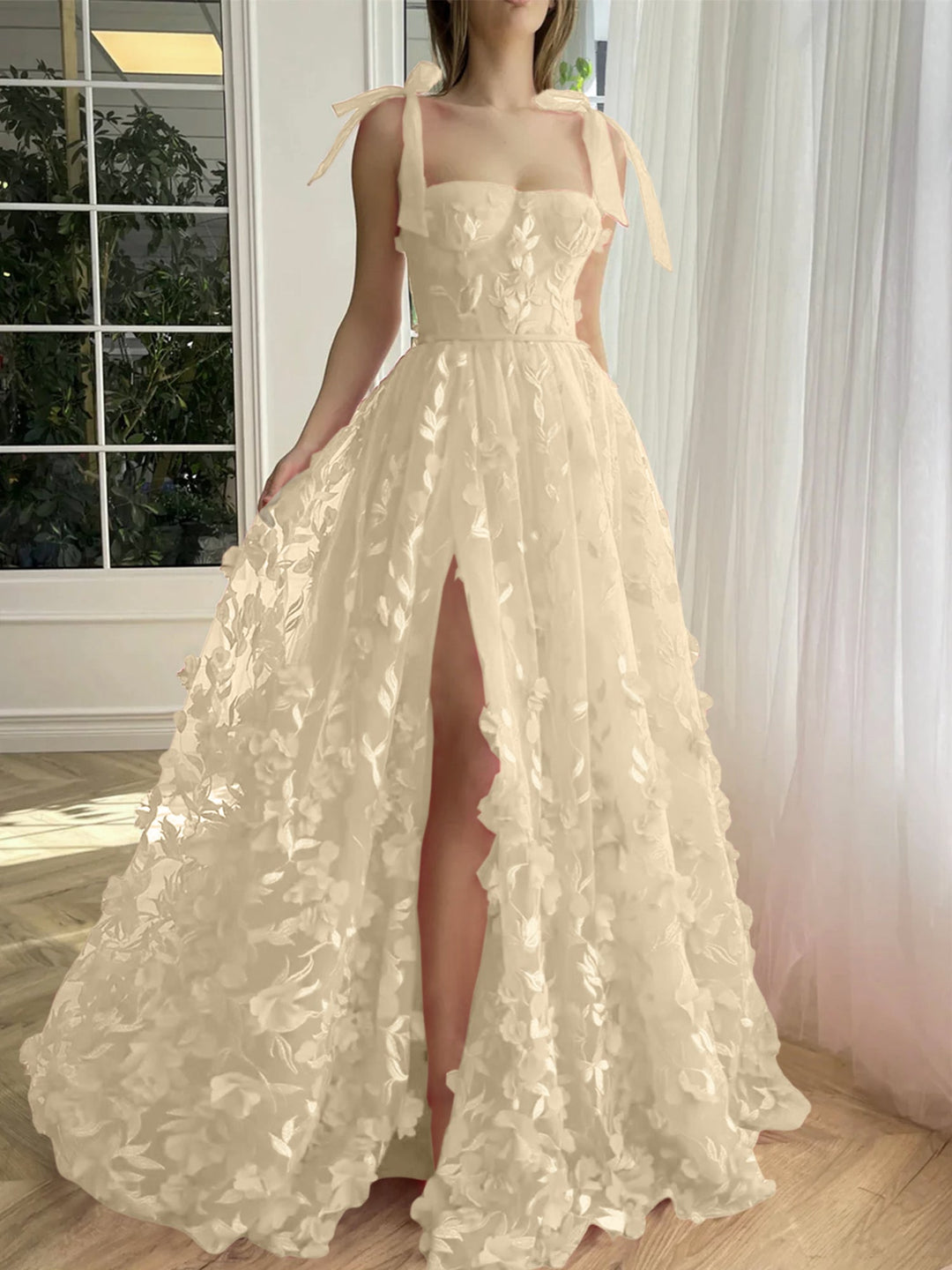 Elegantes Geblümtes Ballkleid Für Damen | Maxi