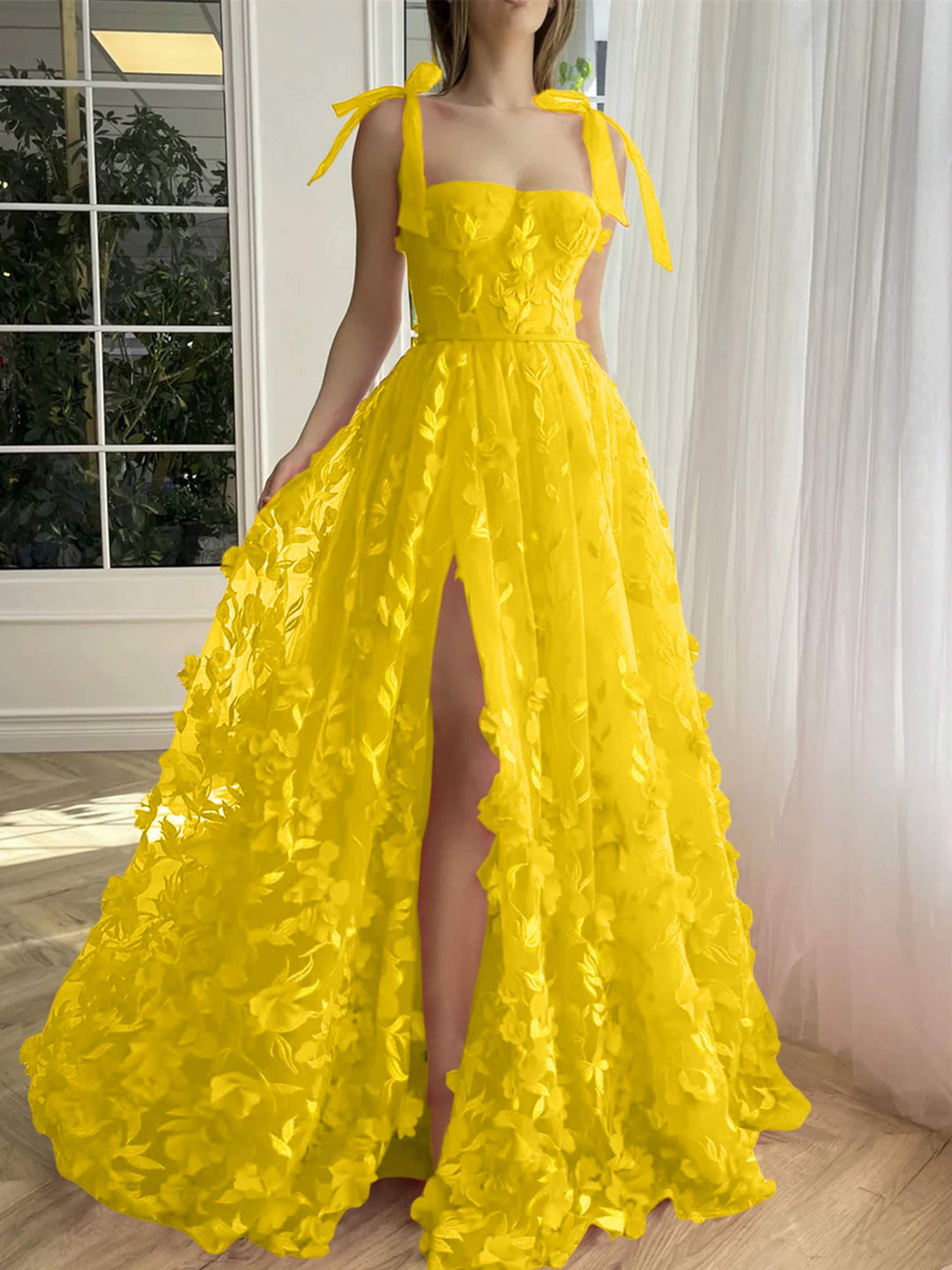 Elegantes Geblümtes Ballkleid Für Damen | Maxi