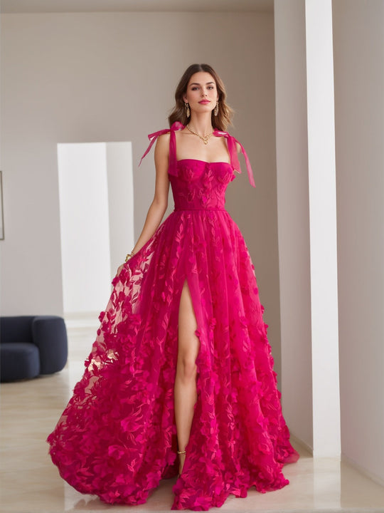 Elegantes Geblümtes Ballkleid Für Damen | Maxi