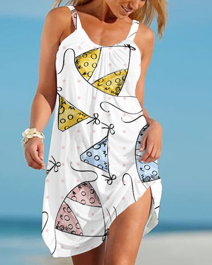 Bedrucktes Strandkleid