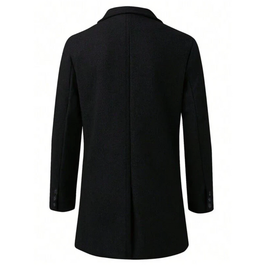 Klassischer Warmer Herren-Trenchcoat  | Lang