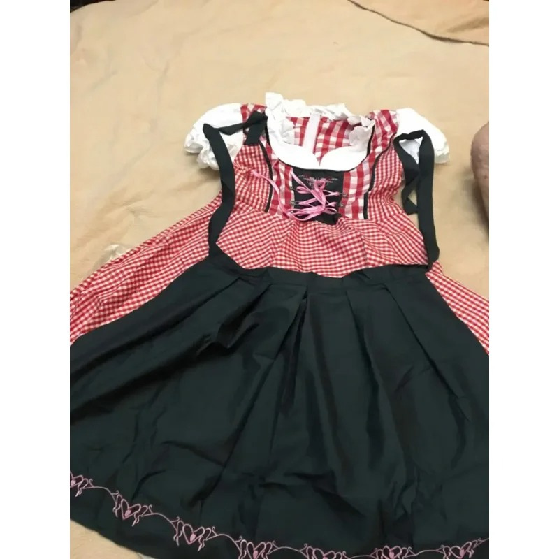 Damen Karo Bayerisches Oktoberfest Dirndlkleid | 2025