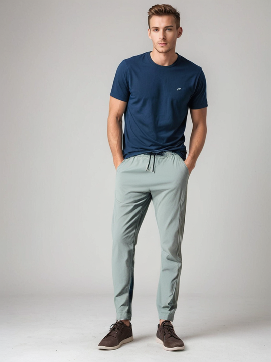 Herren Schlank Passform Hose | Kordelzug