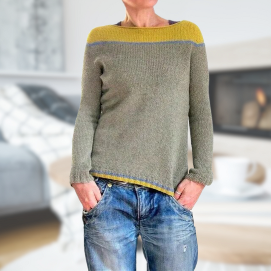 Warmer Norweger Pullover Damen | Gestrickt