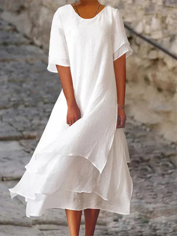 Damen-Sommerkleid im Lagenlook | Midi