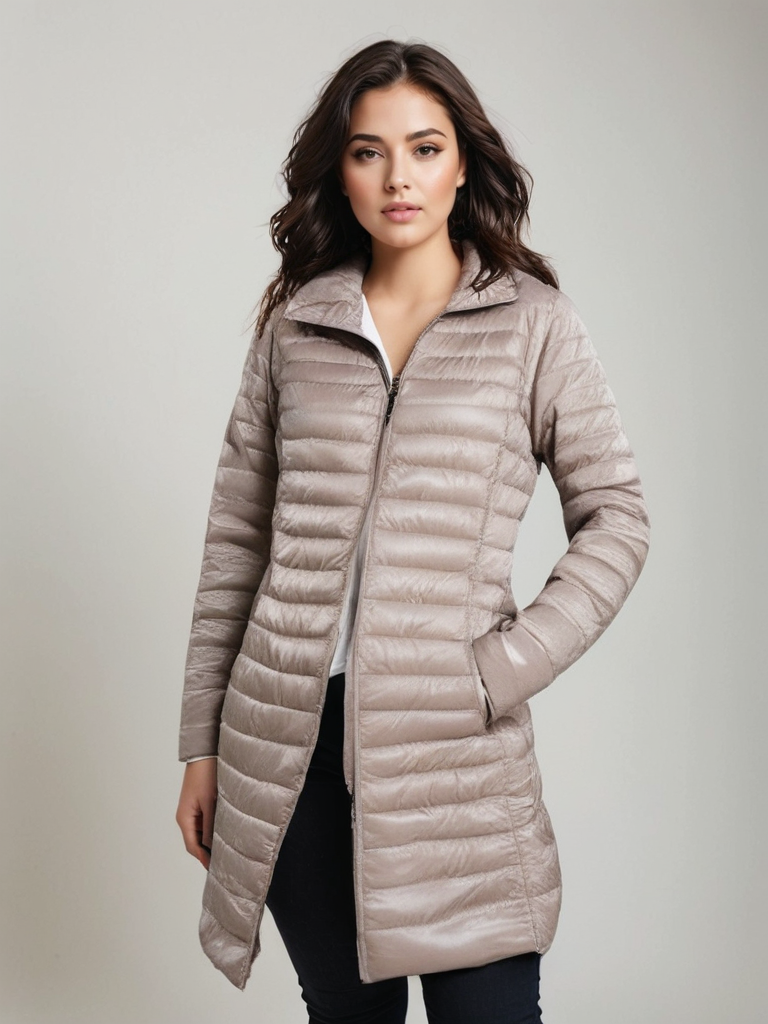 Ultraleichter, packbarer Winter-Puffermantel für Damen – Elegant & Warm