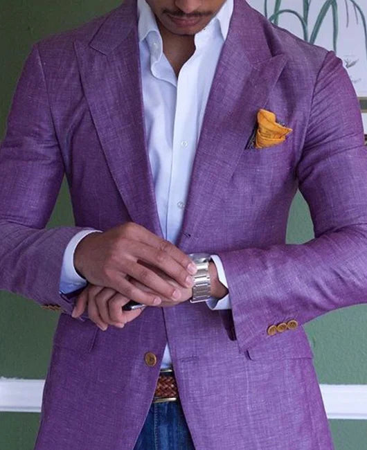 Herren Schlanke Passform Hochzeit Gast Blazer | Lässig