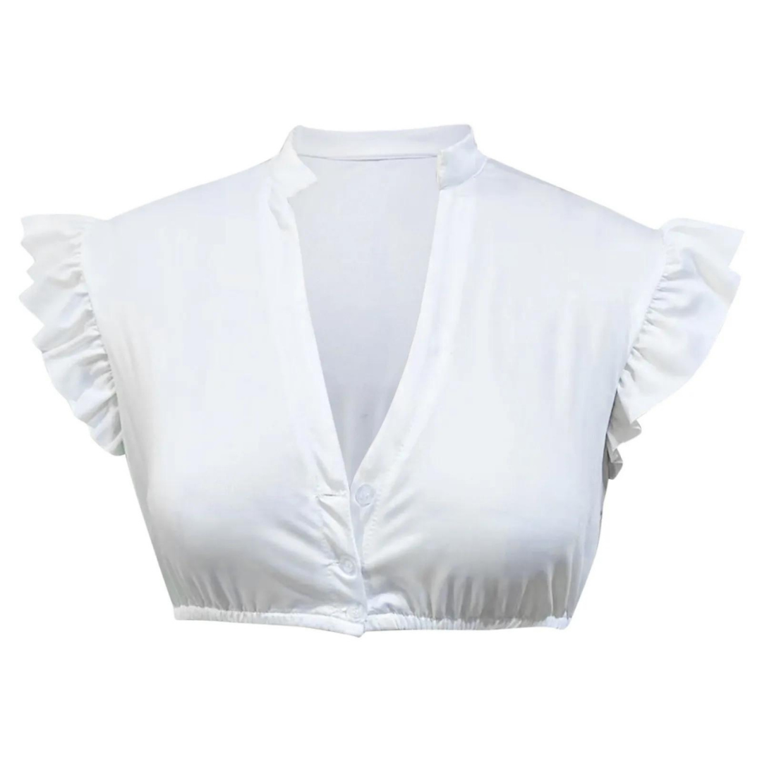 Damen Elegante mit Knopfleiste Oktoberfest Dirndl Bluse | 2025